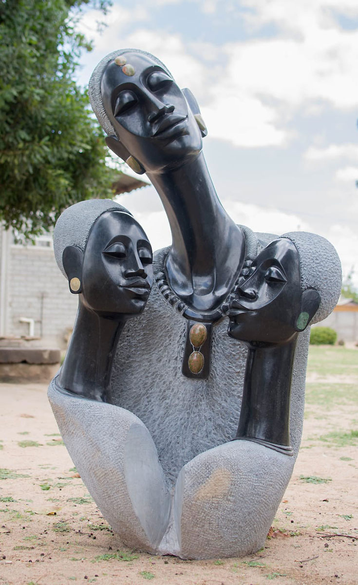 Sole Provider African People Sculpture