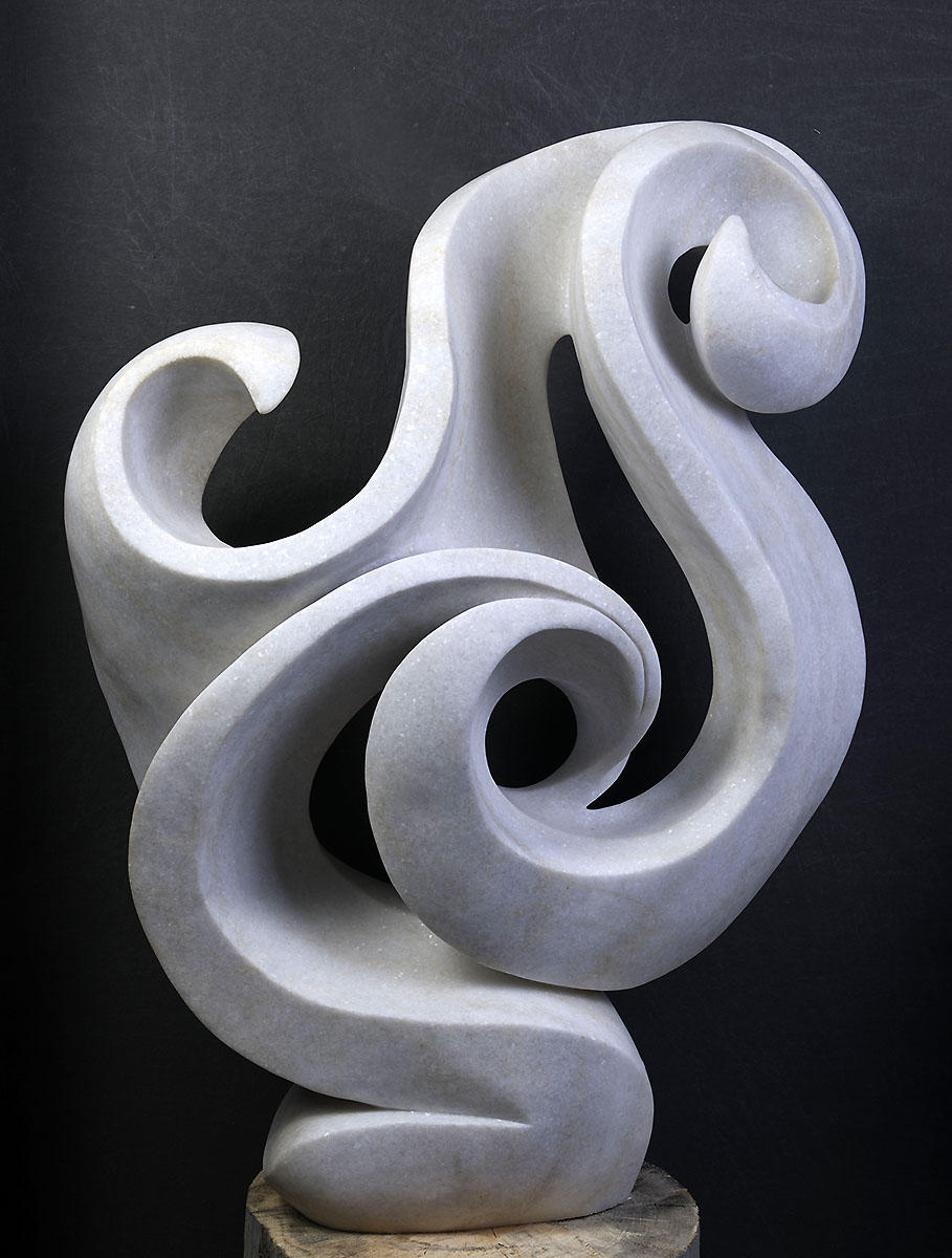 Twists and Turns - Modern Dolomite Sculpture